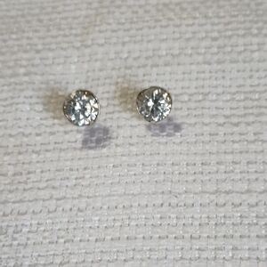 Brighton Sparkling Silver Stud Earrings